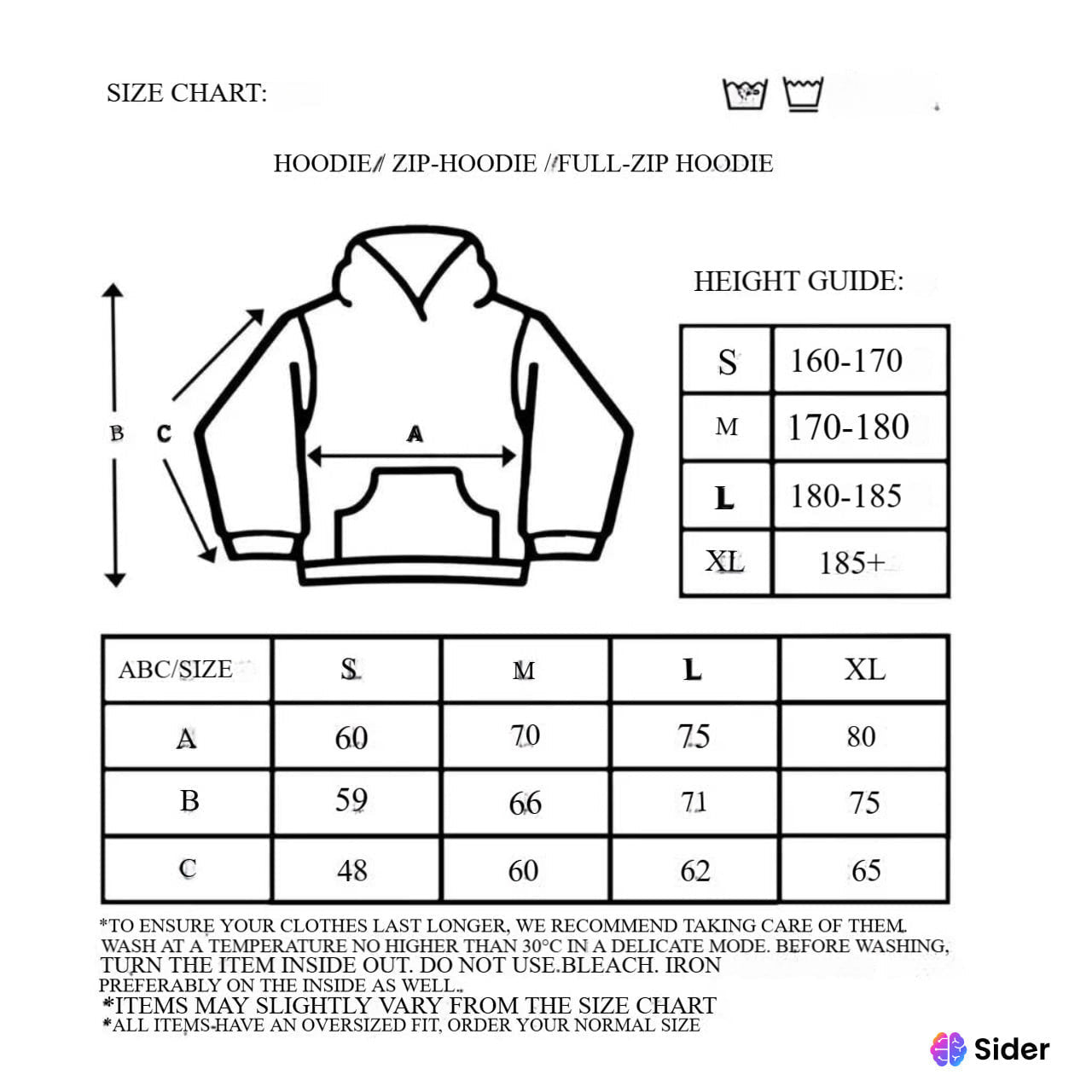 DIAMOND ZIP HOODIE BLACK